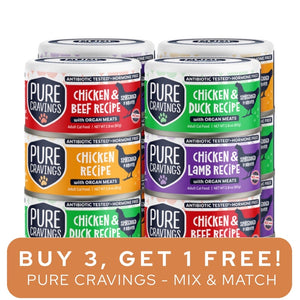 Pure Cravings Shredded Chicken in Broth Variety Pack 3oz (12ct)