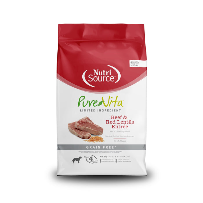 PureVita Beef & Lentil Entree Grain Free Dog Food