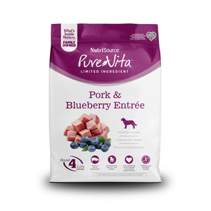 Nutrisource PureVita Limited Ingredient Pork & Blueberry Grain Free Dog Food