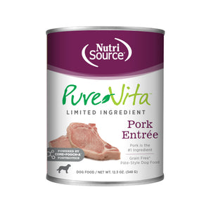 Nutrisource PureVita Grain Free Pork Entr√©e Wet Dog Food