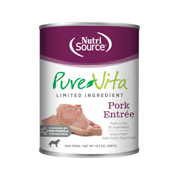 Nutrisource PureVita Grain Free Pork Entr√©e Wet Dog Food