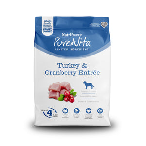 Nutrisource PureVita Turkey & Cranberry Entree Grain Inclusive Dog Food