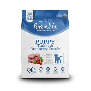 Nutrisource PureVita Puppy Turkey & Cranberry Entree Grain Inclusive Dog Food