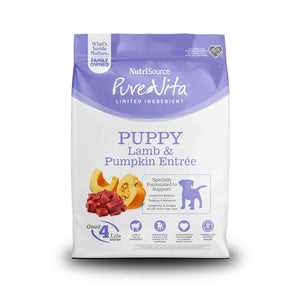 Nutrisource PureVita Limited Ingredient Puppy Lamb & Pumpkin Grain Free Dog Food
