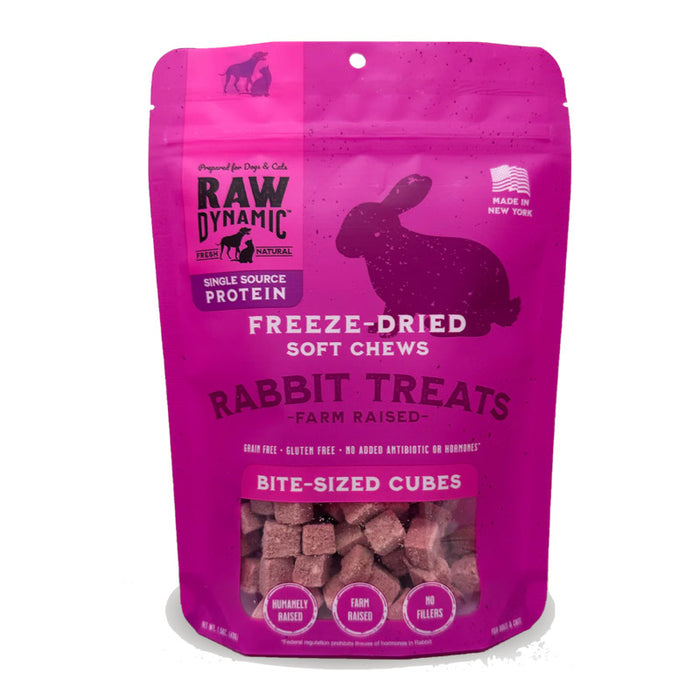 Raw Dynamic Freeze Dried Rabbit Treats 1.5oz