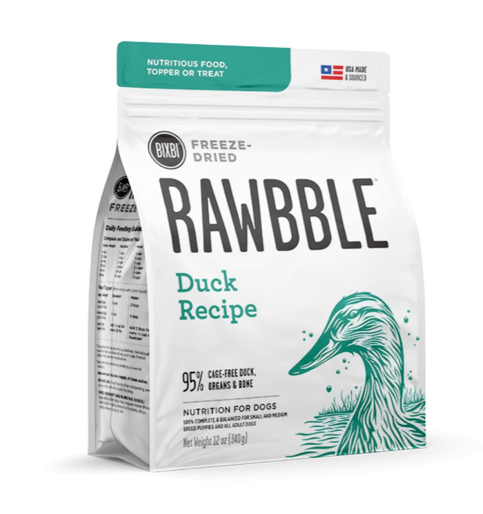 Rawbble Duck Recipe Freeze Dried