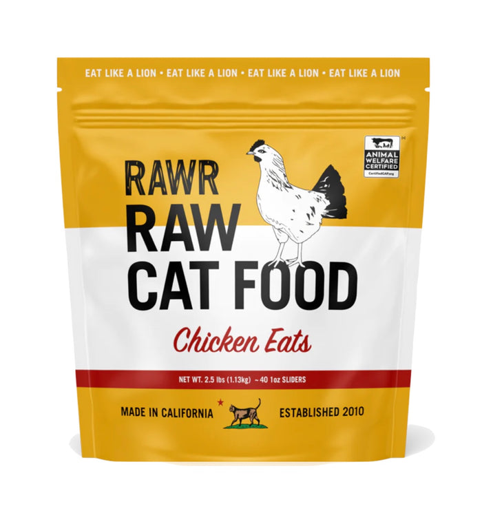 RAWR Raw Cat Food Sliders Chicken 2.5lb