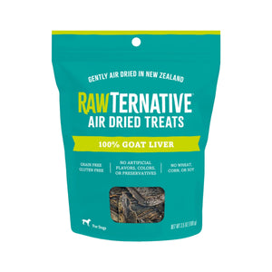 Rawternative Air-Dried 100% Goat Liver Treats 3.5oz