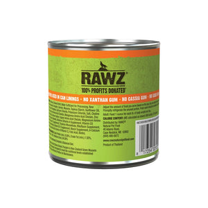Rawz Shredded Chicken Breast, Pumpkin & New Zealand Green Mussels Can