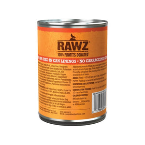 Rawz 96% Turkey & Turkey Liver Pate Can Dog Food