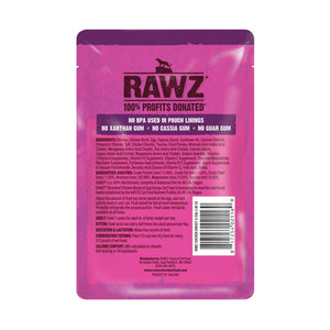 Rawz Shredded Chicken Breast & Egg Cat Food Pouch
