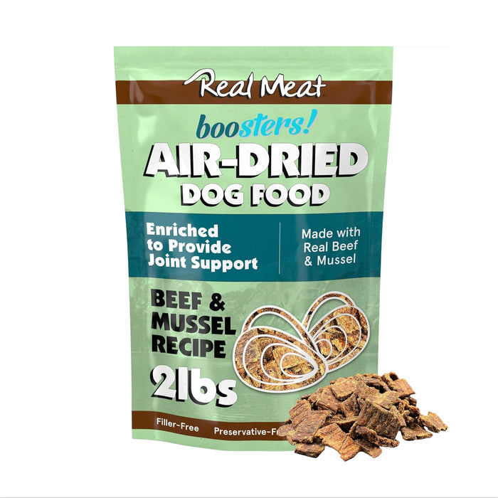 The Real Meat Co. Boosters Air-Dried Beef & Salmon Dog Food 2lb