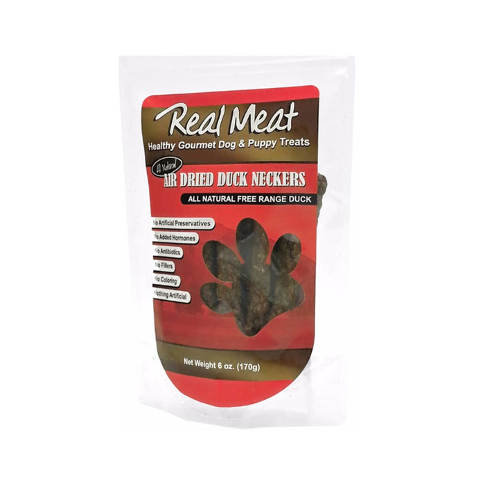 Real Meat Duck Neckers Dog Treats 6oz