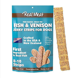 Real Meat Co. Air-Dried Fish & Venison Jerky Treats