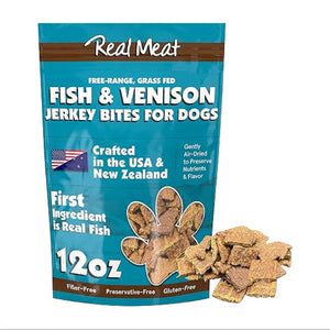 Real Meat Co. Air-Dried Fish & Venison Jerky Treats