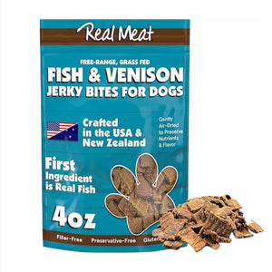 Real Meat Co. Air-Dried Fish & Venison Jerky Treats