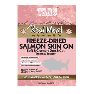 The Real Meat Co. Freeze-Dried Salmon with Skin-On Treats 2oz