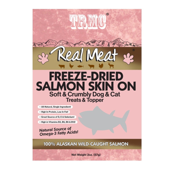 The Real Meat Co. Freeze-Dried Salmon with Skin-On Treats 2oz