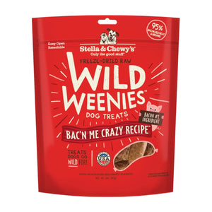 Stella & Chewy Freeze-Dried Wild Weenies Bac'n Me Crazy Dog Treats 3oz