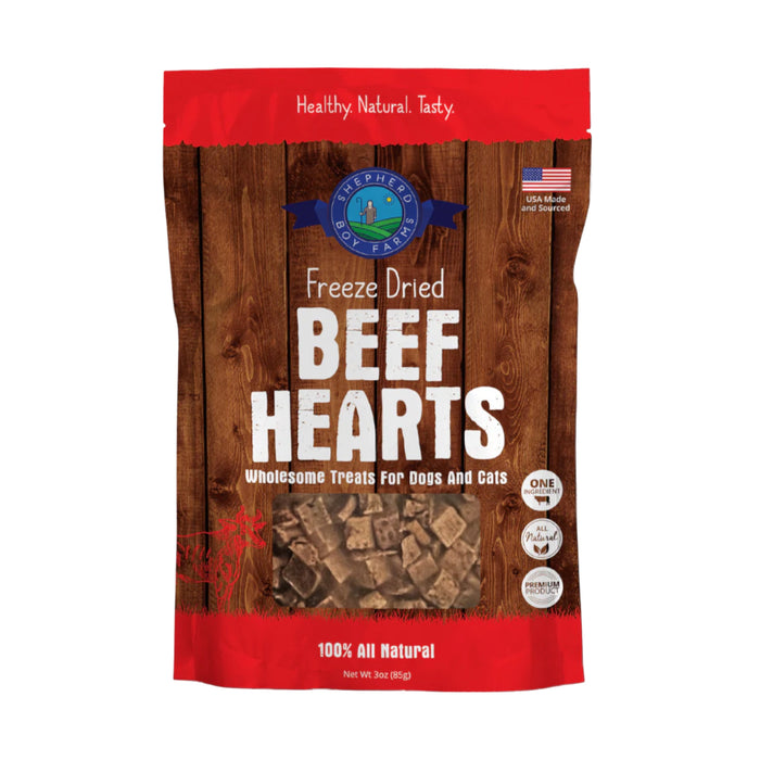 Shepherd Boy Farms Freeze Dried Beef Heart Dog Treats 3oz