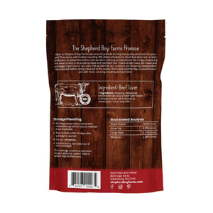 Shepherd Boy Farms Freeze Dried Beef Liver Dog Treats 3oz