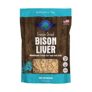 Shepherd Boy Farms Freeze Dried Bison Liver Dog Treats 3oz