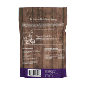 Shepherd Boy Farms Freeze Dried Duck Heart Dog Treats 3oz