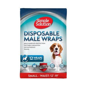 Simple Solution Disposable Male Dog Wraps (12ct)