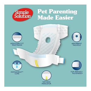 Simple Solution Disposable Dog Diapers Small (12 count)