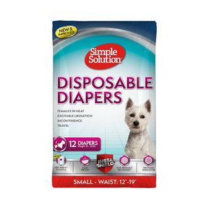 Simple Solution Disposable Dog Diapers Small (12 count)