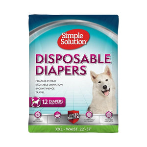 Simple Solution Disposable Dog Diapers XX-Large (12 count)