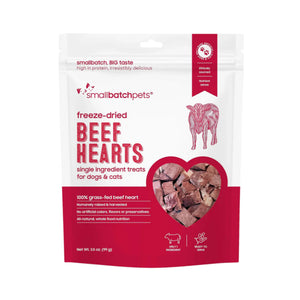 Smallbatch Freeze-Dried Beef Heart Treats 3.5oz