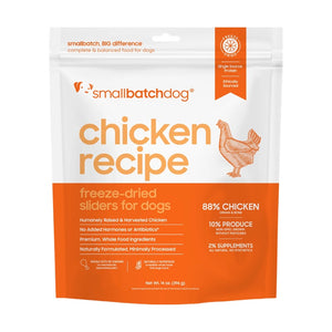SmallBatch Chicken Sliders Freeze Dried Dog Food
