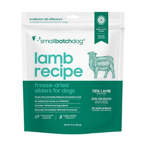 SmallBatch Lamb Sliders Freeze Dried Dog Food