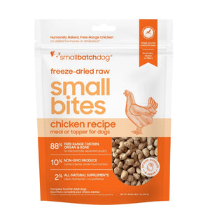 Smallbatch Small Bites Freeze-Dried Chicken Dog Food