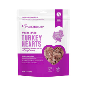 Smallbatch Freeze Dried Turkey Heart Treats 3.5oz