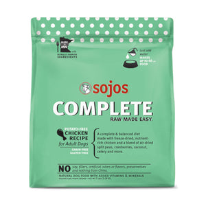 Sojos Complete Chicken Recipe Freeze Dried Dog Food
