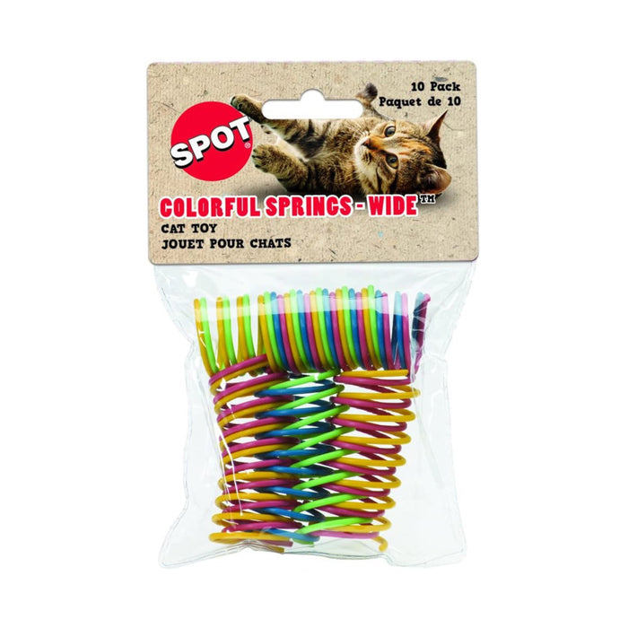 Ethical Pet Spot Wide Colorful Springs Cat Toy (10 pack)