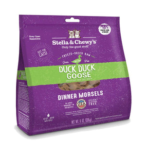 Stella & Chewy's Cat Duck Duck Goose Freeze-Dried Raw Dinner Morsels
