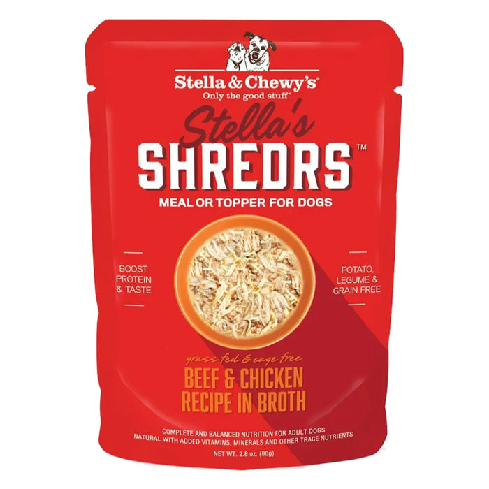 Stella's Shredrs Beef & Chicken Recipe in Broth Pouch