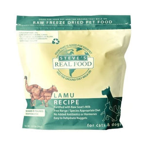 Steve's Real Food Freeze-Dried Lamu for Cats & Dogs 1.25/ 5lb