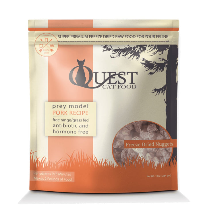 Steve's Quest Freeze-Dried Raw Cat Food Pork 10oz