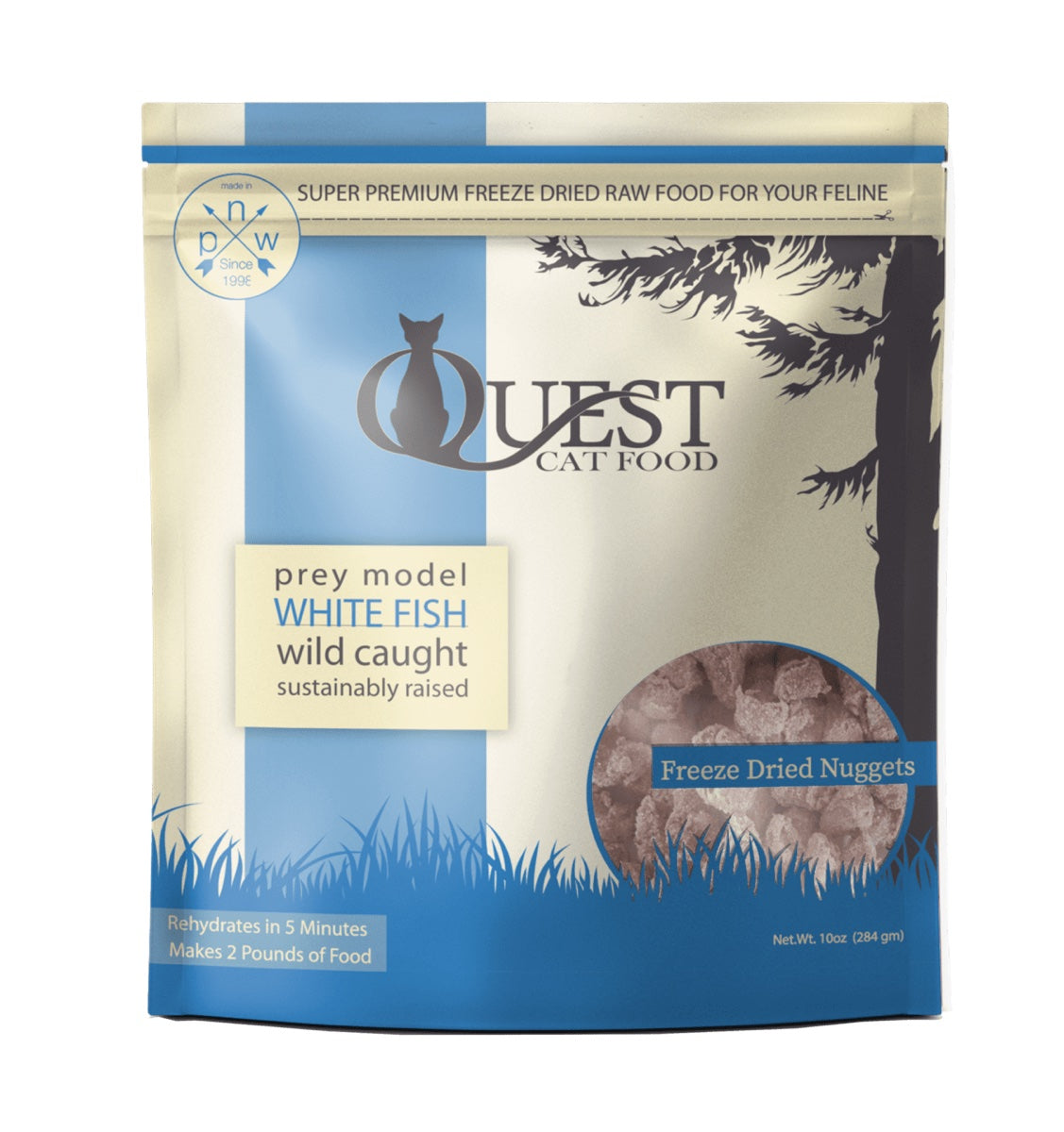 Steve's Quest Freeze-Dried Raw Cat Food White Fish 10oz – Furly's