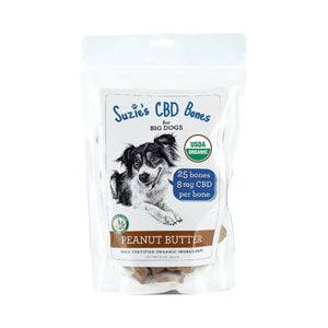 Suzie's Peanut Butter Bones Treats for Big Dogs 16oz