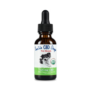 Suzie's USDA Organic Full Spectrum CBD Drops 125mg for Toy Breeds 1oz
