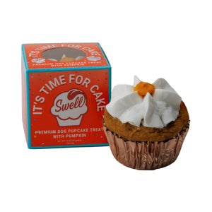Swell It's Time for Cake Pumpkin Pupcake Cupcake 2.5oz