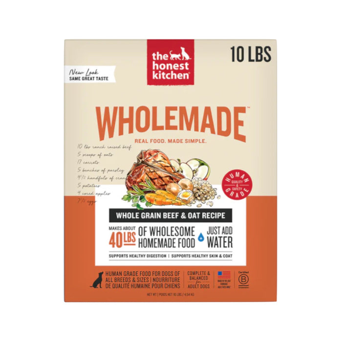 The Honest Kitchen WholeMade Dehydrated Whole Grain Beef Recipe