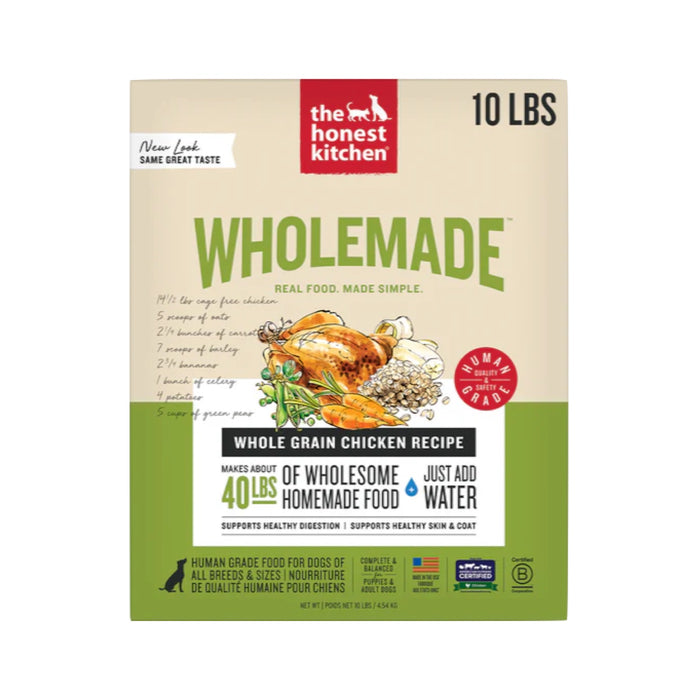 The Honest Kitchen WholeMade Dehydrated Whole Grain Chicken Recipe