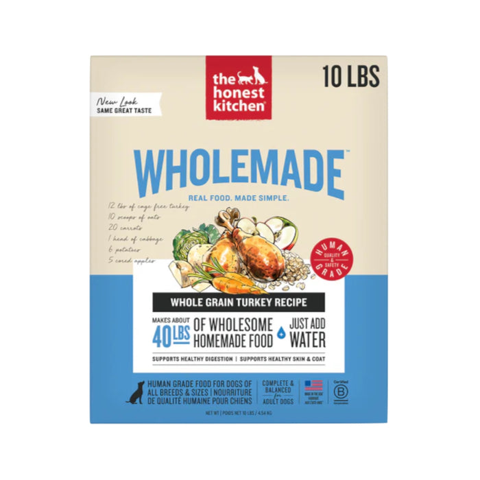 The Honest Kitchen WholeMade Dehydrated Whole Grain Turkey Recipe