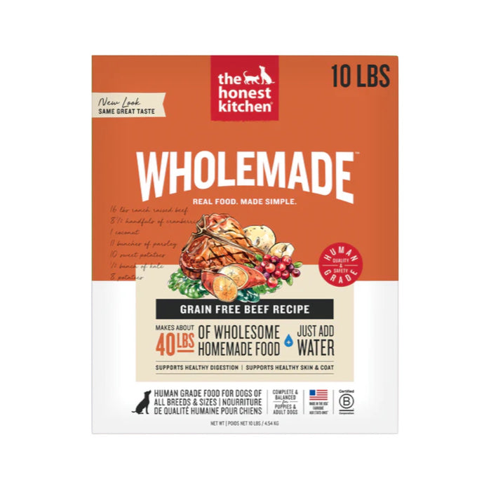 The Honest Kitchen WholeMade Dehydrated Grain Free Beef Recipe